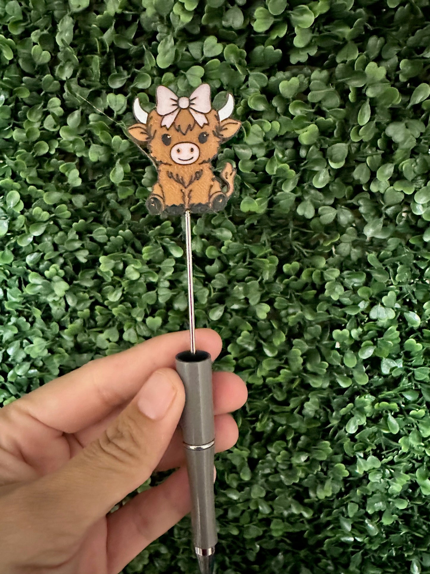 Cute cow pen topper