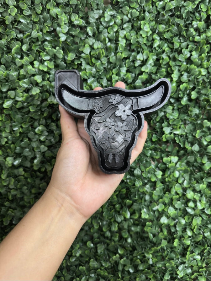 Groovy bull skull