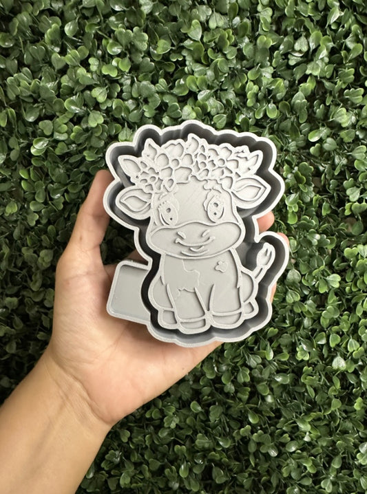 Cow w/ floral headband