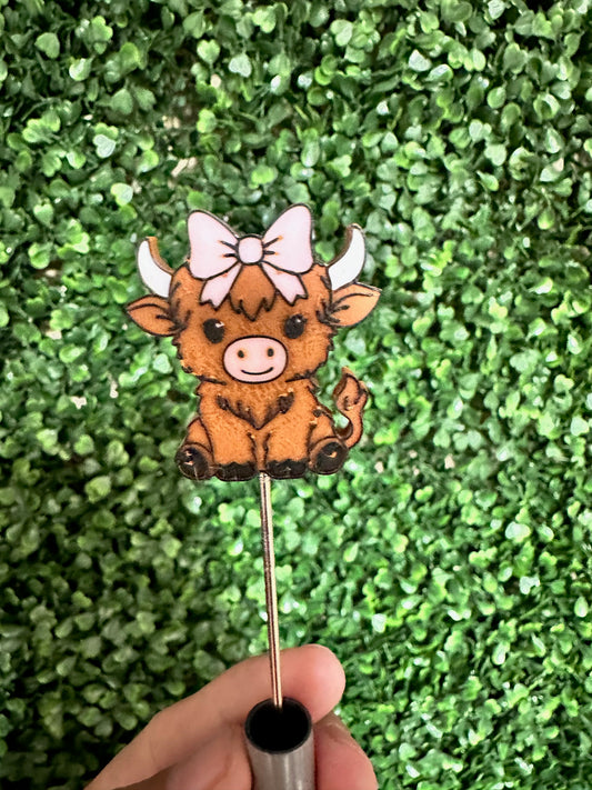 Cute cow pen topper